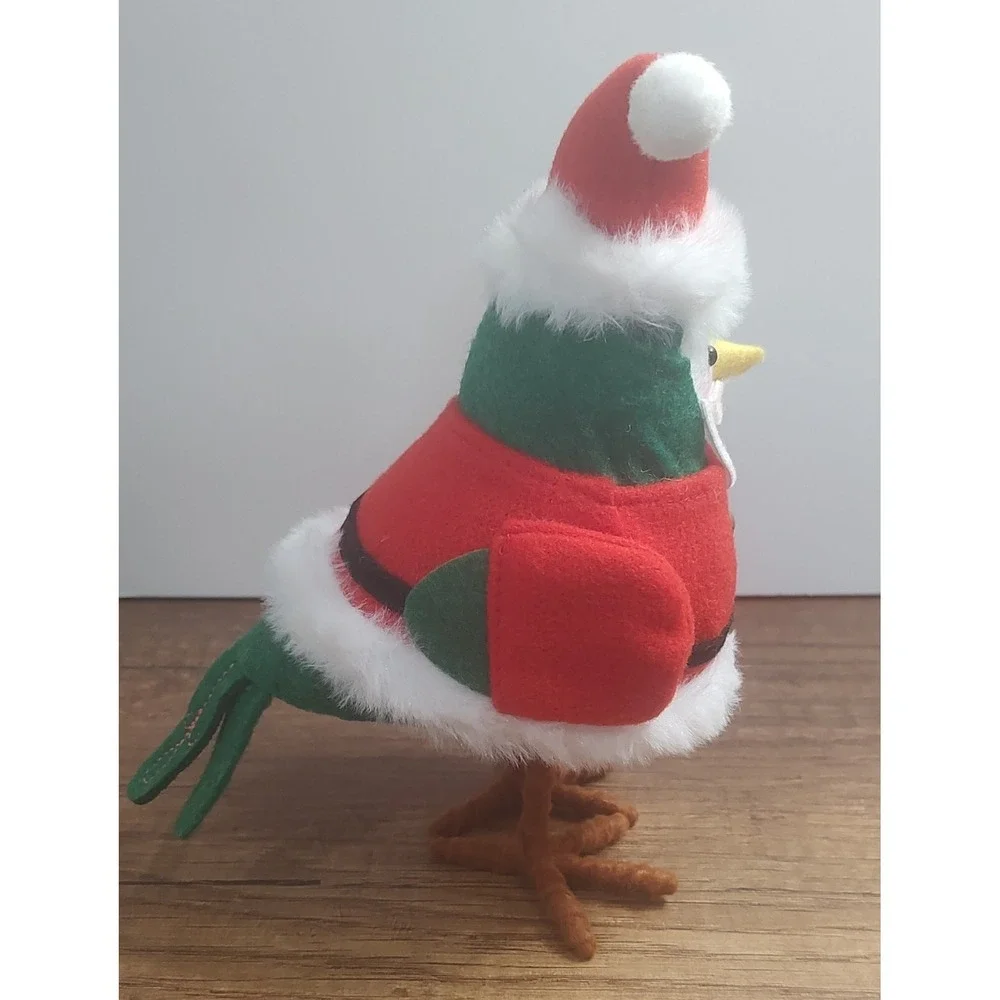 Target Christmas 2023 DAPPER Felt Santa Claus Bird Figurine Wondershop HTF B6